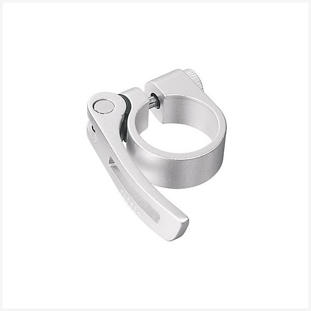 Sadelpindklemme Ergotec SCQ-080 �28,6 mm aluminium med Quick-Release - s�lv