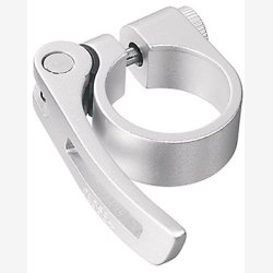 Sadelpindklemme Ergotec SCQ-080 �31,8 mm aluminium med Quick Release - s�lv