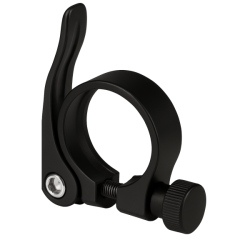 Sadelpindsklemme �31,8 mm Kant aluminium med quick release - sort