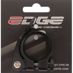 Sadelpindsklemme �31,8 mm Kant aluminium med quick release - sort