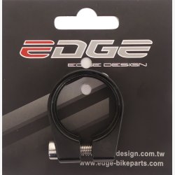 Sadelpindklemme �31,8 mm Kantaluminium med unbrakoskrue - sort