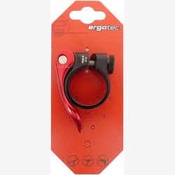 Seattube-Clamp Ergotec SCQ-0100 34.9 aluminum with Quick Release - black / red