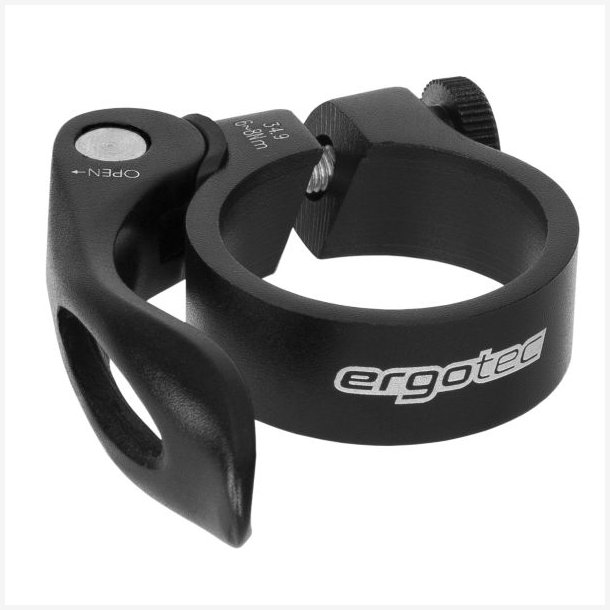 Sadelpindklemme Ergotec SCQ-0100 �31,8 mm aluminium med Quick Release - sort