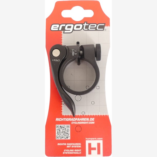 Seattube-Clamp Ergotec SC-0100 31.8 aluminum with Quick Release - black