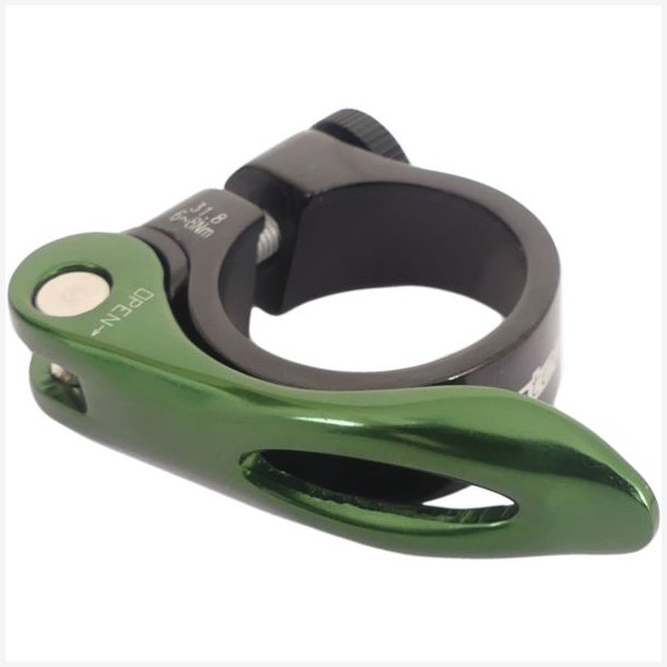 Sadelpindklemme Ergotec SCQ-0100 �31,8 mm aluminium med Quick Release - sort / gr�n