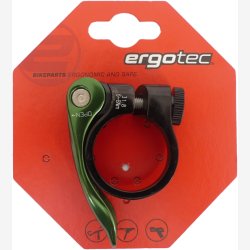 Seattube-Clamp Ergotec SCQ-0100 31.8 aluminum with Quick Release - black / green