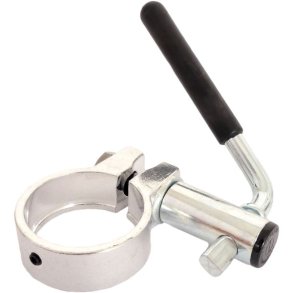 Sadelpindklemme �34,9 mm Mirage med drejegreb til bolt 45mm - s�lv