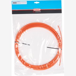 Elvedes bremseyderkabel med teflonbelgning 4,9 mm - 10 meter (rulle) - orange