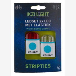 Mini LED belysningsst IKZI med silikonestrop - hvid