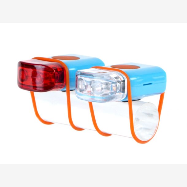 Mini LED belysningsst IKZI med silikonestrop - bl
