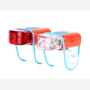 Mini LED belysningsst IKZI med silikonestrop - rd