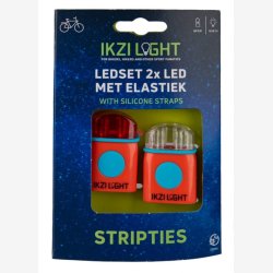 Mini LED belysningsst IKZI med silikonestrop - rd