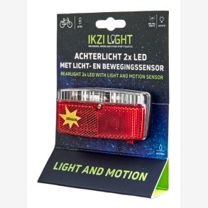 Baglygte IKZI 5x LED med lys- og bevgelsessensor