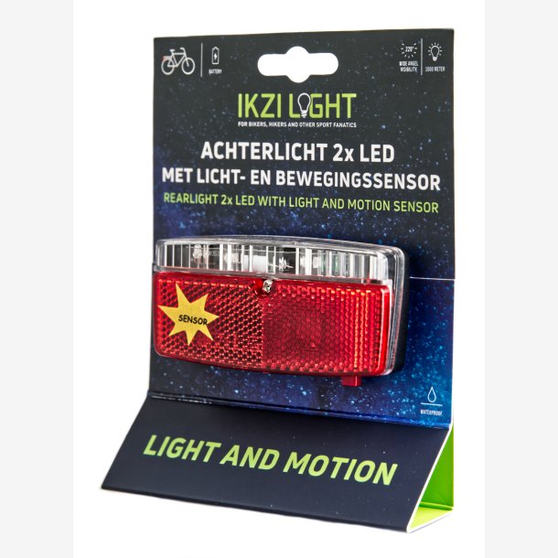 Baglygte IKZI 5x LED med lys- og bevgelsessensor