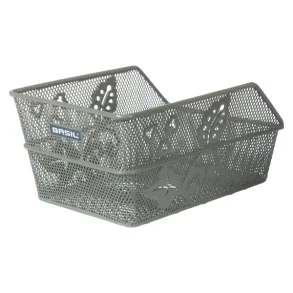 Cykelkurv til bag Basil Cento S Flower, metal net  - oliven gr�n