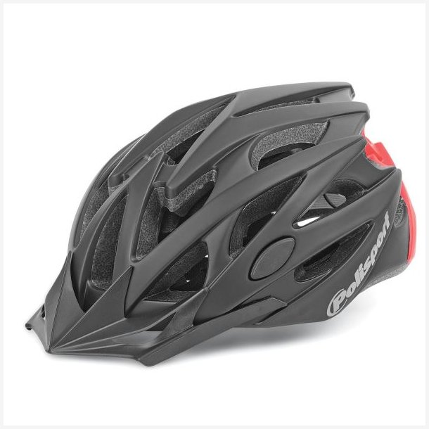 Cykelhjelm Polisport Twig M 55-58 cm - sort/mat r�d