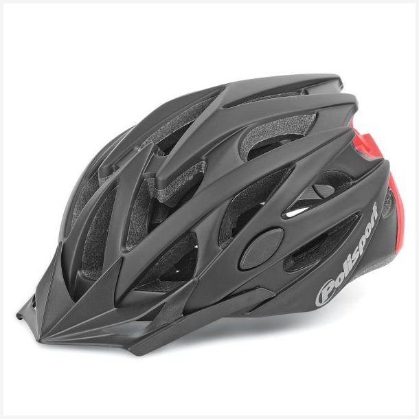 Cykelhjelm Polisport Twig L 58-61 cm - sort / mat r�d