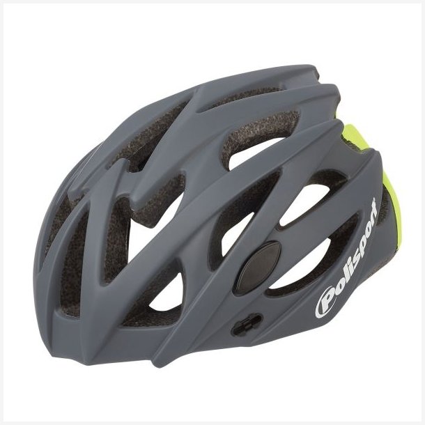 Cykelhjelm Polisport Twig M 55-58 cm - m�rkegr� / gr�ngul
