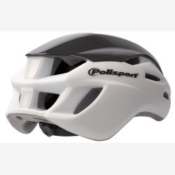 Cykelhjelm Polisport Aero-R Medium 55-58 cm - white mate / black glossy / neon yellow
