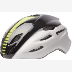 Cykelhjelm Polisport Aero-R Large 58-61 cm - white mate / black glossy / neon yellow