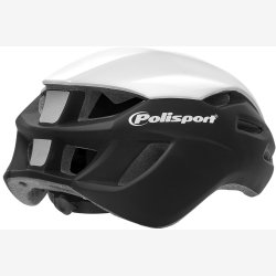 Cykelhjelm Polisport Aero-R Large 58-61 cm - black mate / white glossy / grey
