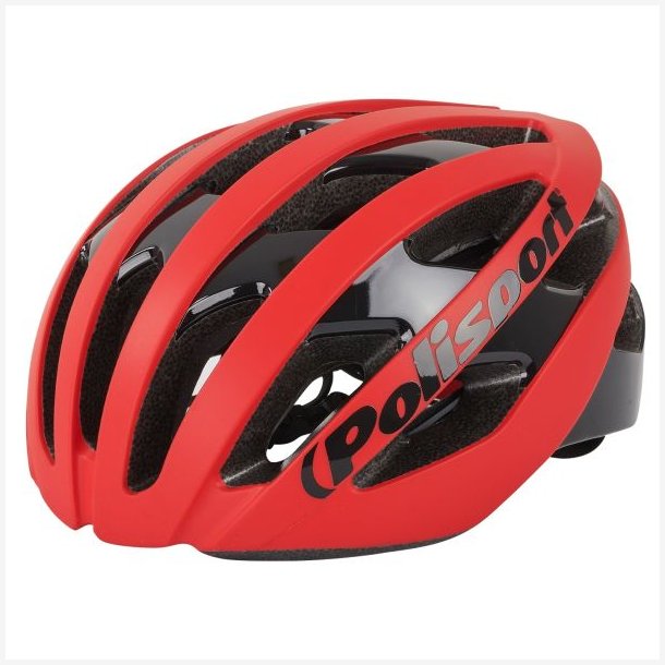 Cykelhjelm Polisport Light Pro L 58-61 cm - r�d/sort