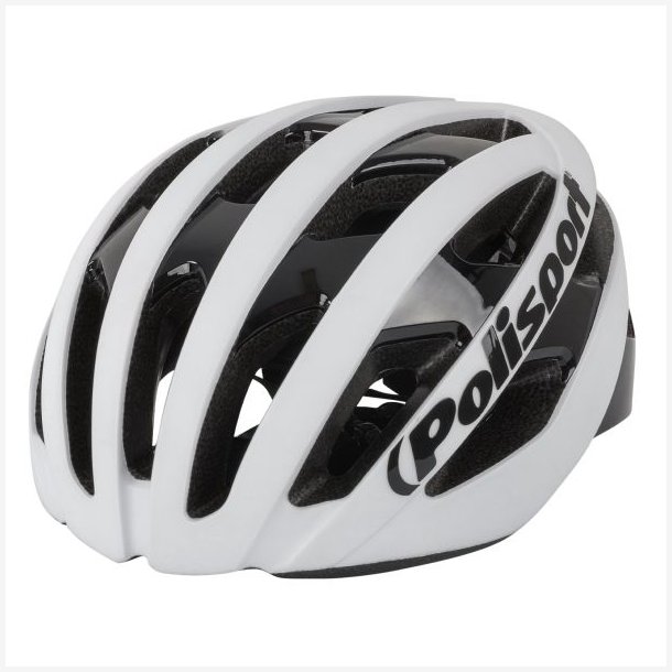 Cykelhjelm Polisport Light Pro L 58-61 cm - hvid/sort