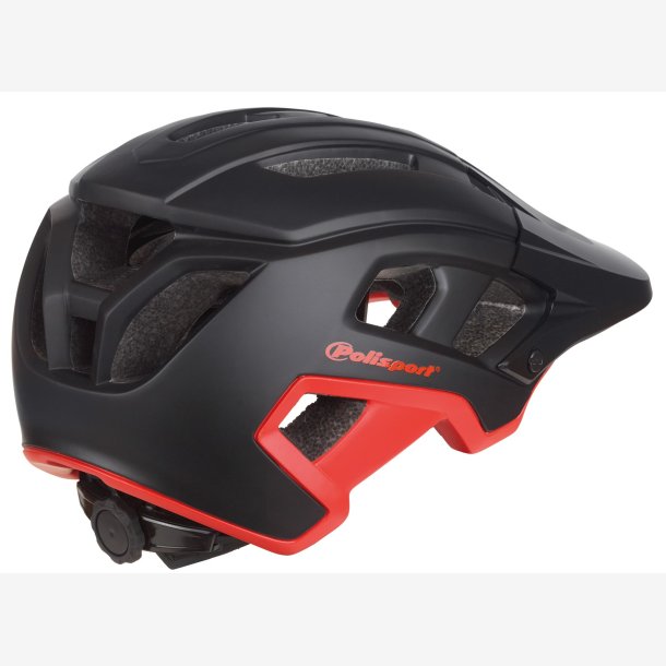 Cykelhjelm Polisport Mountain Pro M 55-58 cm - black / red