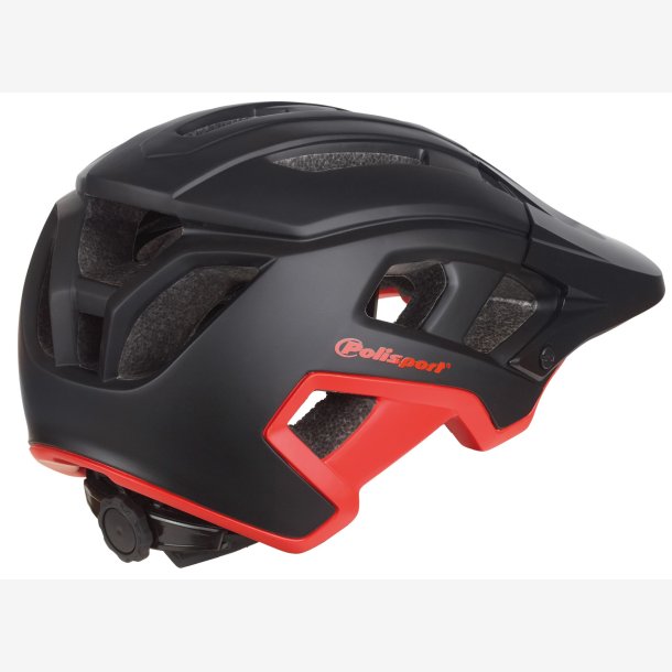 Cykelhjelm Polisport Mountain Pro L 58-61 cm - black / red