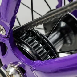 16" letvgts alu brnecykel ACADEMY GRADE 3 Belt - med remtrk - lilla