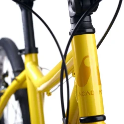 24" letvgts alu cykel 7 gear ACADEMY GRADE 5 belt - med remtrk - gul