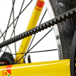 24" letvgts alu cykel 7 gear ACADEMY GRADE 5 belt - med remtrk - gul