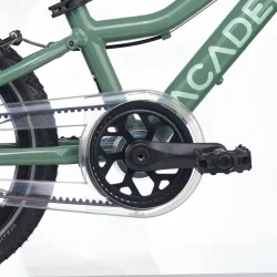14" letv�gts alu b�rnecykel ACADEMY GRADE 2 Belt - med remtr�k - olivengr�n