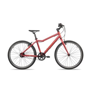 Letv�gts 24 tommer alu cykel r�d med remtr�k