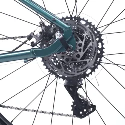 24" letvgts alu cykel ACADEMY Gravel 5 10-gear - skovgrn