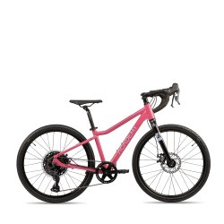 24" letvgts alu cykel ACADEMY Gravel 5 10-gear - granat pink