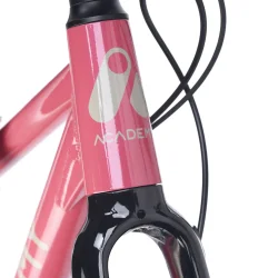 24" letvgts alu cykel ACADEMY Gravel 5 10-gear - granat pink