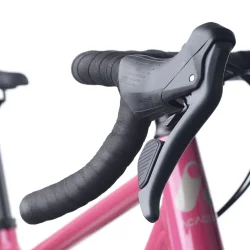 24" letvgts alu cykel ACADEMY Gravel 5 10-gear - granat pink