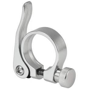 Sadelpindklemme �31,8 mm Kantaluminium med Quick-Release - s�lv