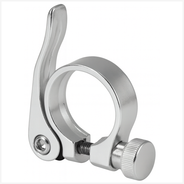 Sadelpindklemme �31,8 mm Kantaluminium med Quick-Release - s�lv
