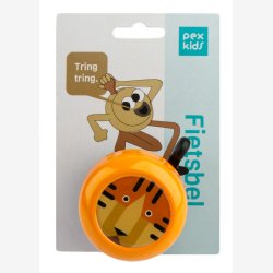 Cykelklokke til brn PexKids Tiger - gul