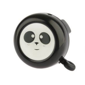 Cykelklokke til brn Pexkids Panda - sort/hvid
