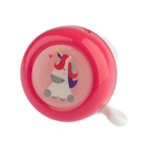 Cykelklokke til brn Pexkids enhjrning - lyserd/hvid