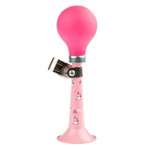 Cykelhorn til brn, med enhjrninger - lyserd