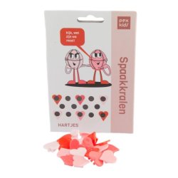 Egerperler PexKids "hjerter" ass. af 4 farver (20 styk)