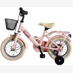 Kyoso Sparkle 12-tommer b�rnecykel med fodbremse, st�ttehjul - mat lyser�d
