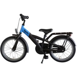Kyoso X-Rider 16" drengecykel med fodbremse - sort/bl�