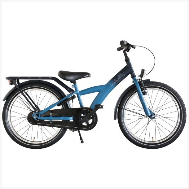 Kyoso X-Rider 20-tommer drengecykel med fodbremse - m�rkebl�/sort