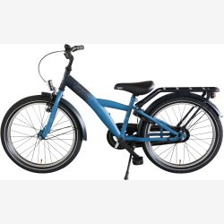 Kyoso X-Rider 20-tommer drengecykel med fodbremse - m�rkebl�/sort