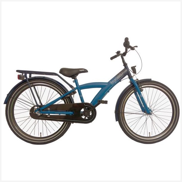 Kyoso X-Rider 24 tommer Nexus-3 gear drengecykel med fodbremse - m�rkebl�/sort